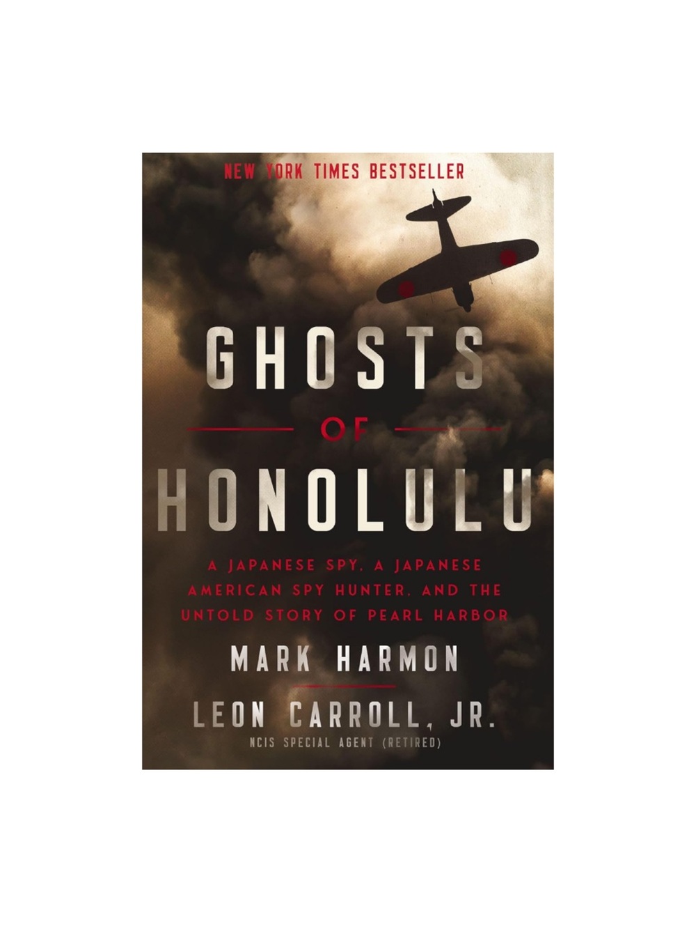 Ghosts of Honolulu by Mark Harmon & Leon Carroll Jr. - Dark Brown & Black Cover